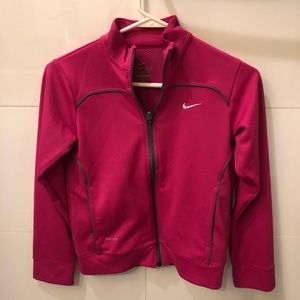Nike Dri-Fit Long Sleeve Pink Zip Up Jacket